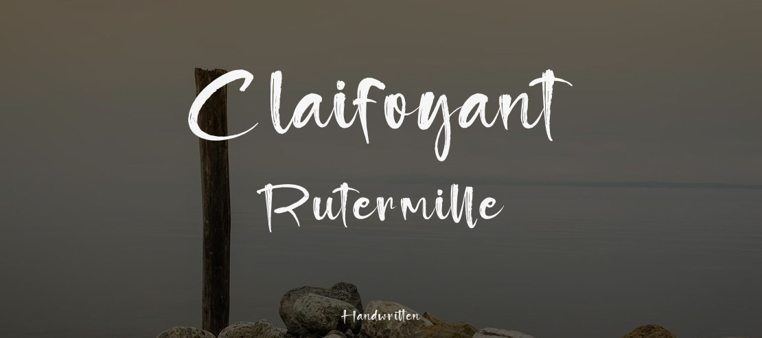 Claifoyant Rutermille Font