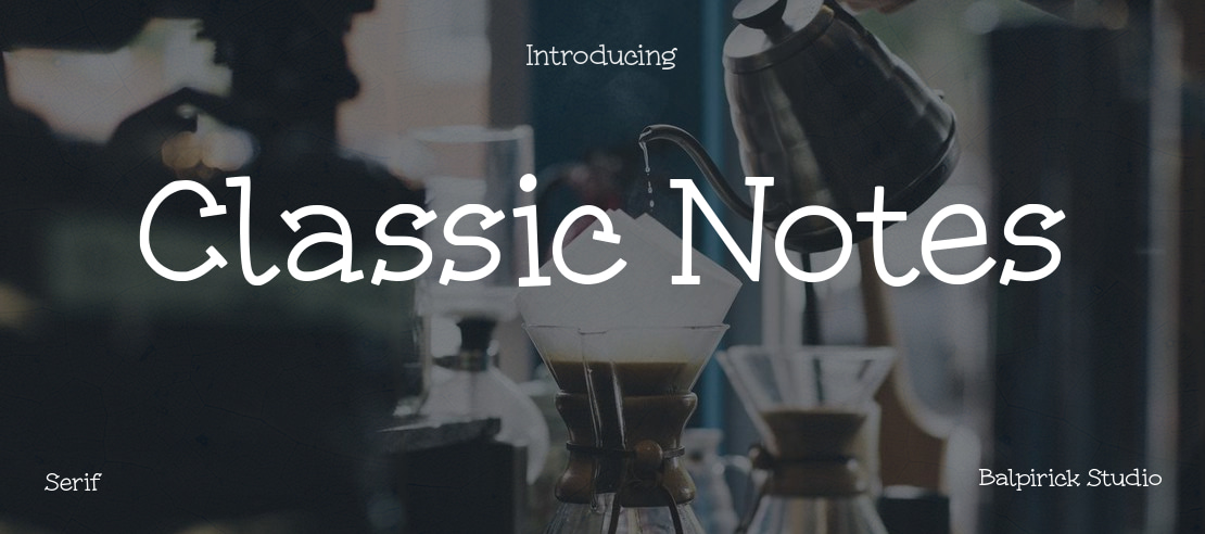 Classic Notes Font