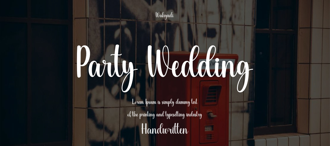 Party Wedding Font