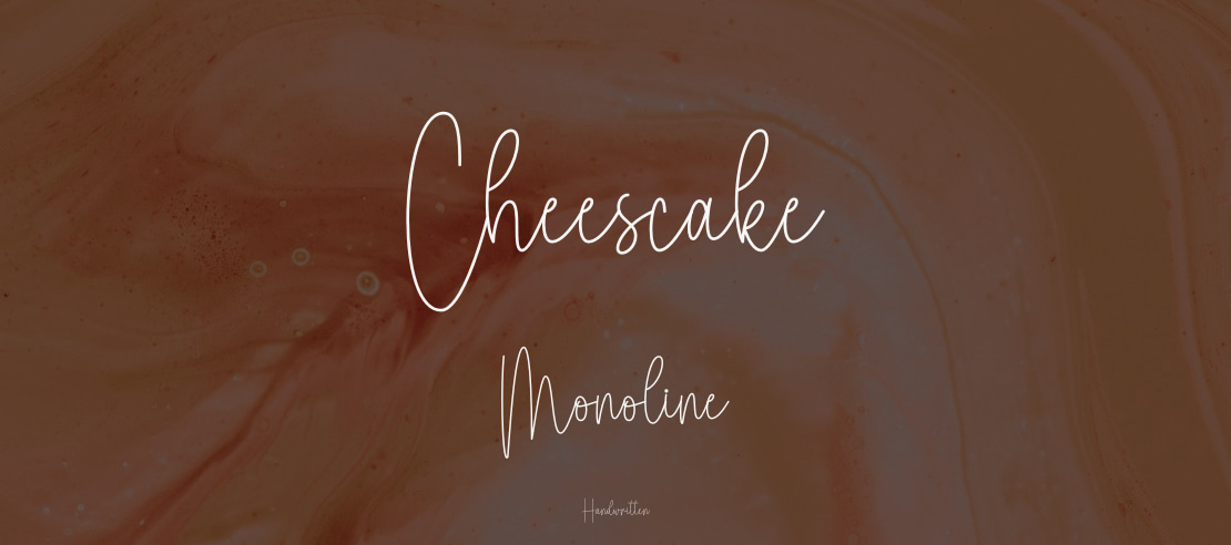 Cheescake Monoline Font Family