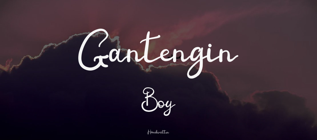 Gantengin Boy Font