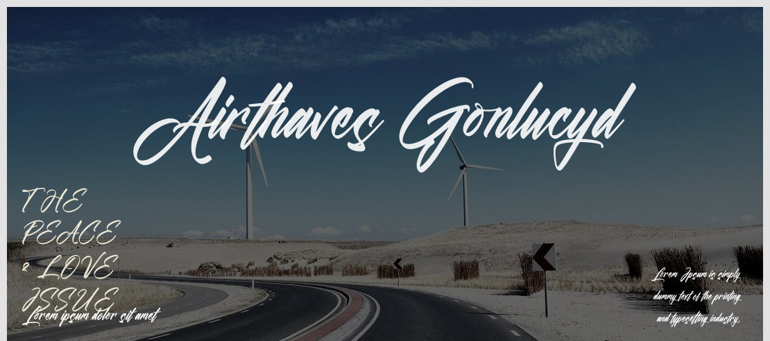 Airthaves Gonlucyd Font