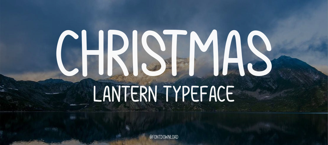 Christmas Lantern Font