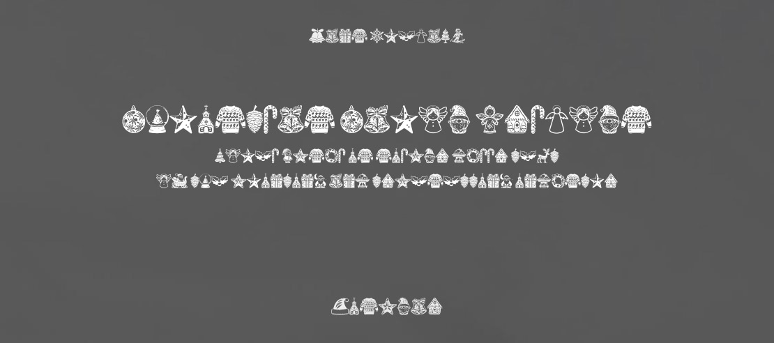 Christmas Carol Symbols Font