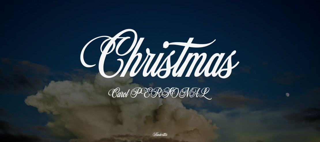 Christmas Carol PERSONAL Font