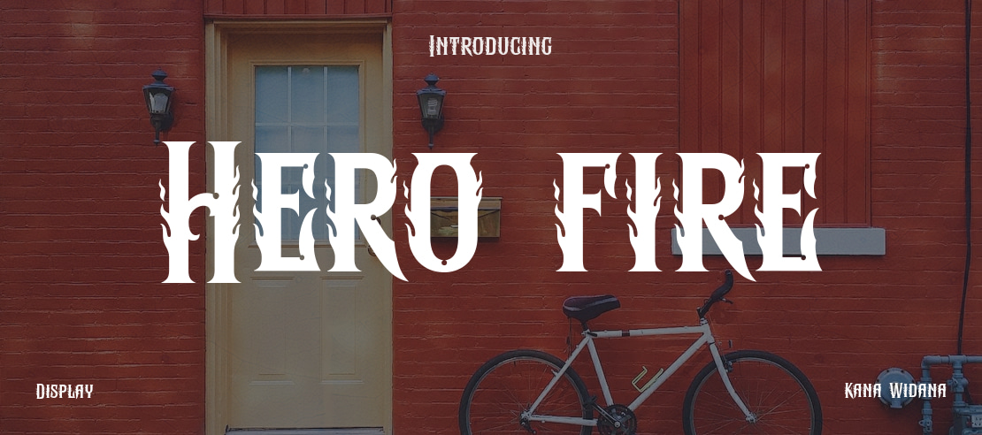 Hero fire Font