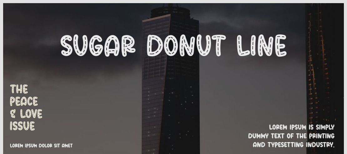 Sugar Donut Line Font