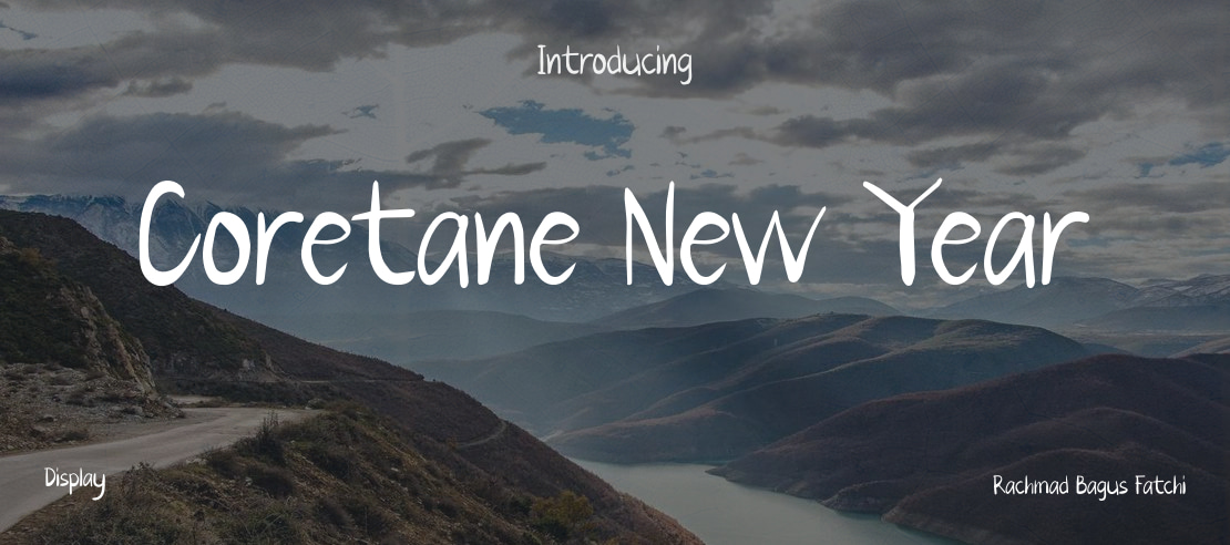 Coretane New Year Font