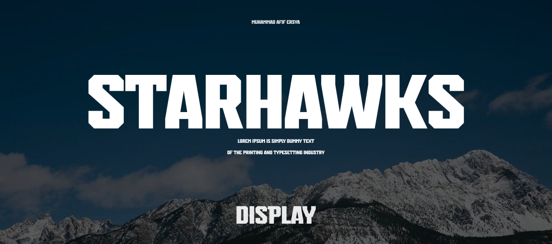 Starhawks Font