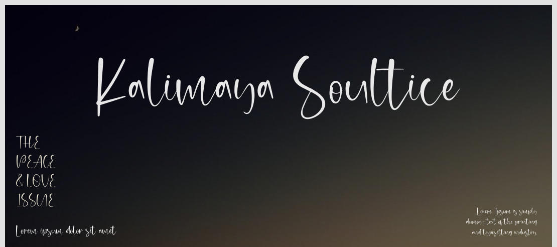 Kalimaya Soultice Font