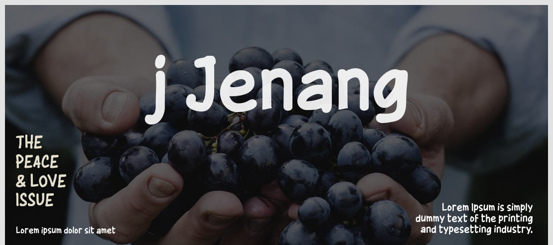 j Jenang Font