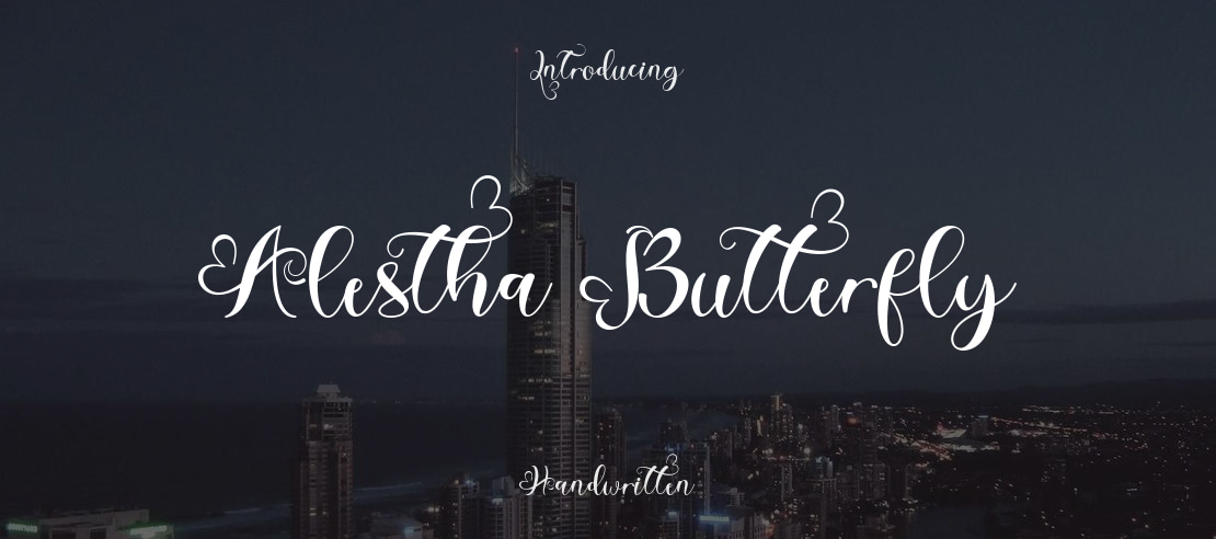 Alestha Butterfly Font