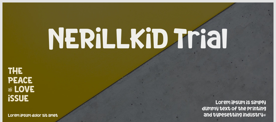 NERILLKID Trial Font