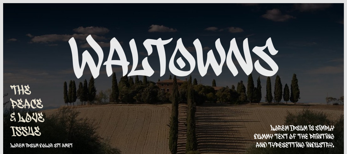 Waltowns Font