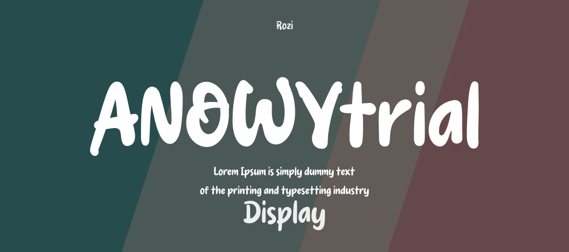 ANOWYtrial Font Family