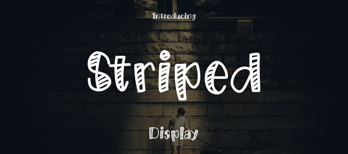 Striped Font