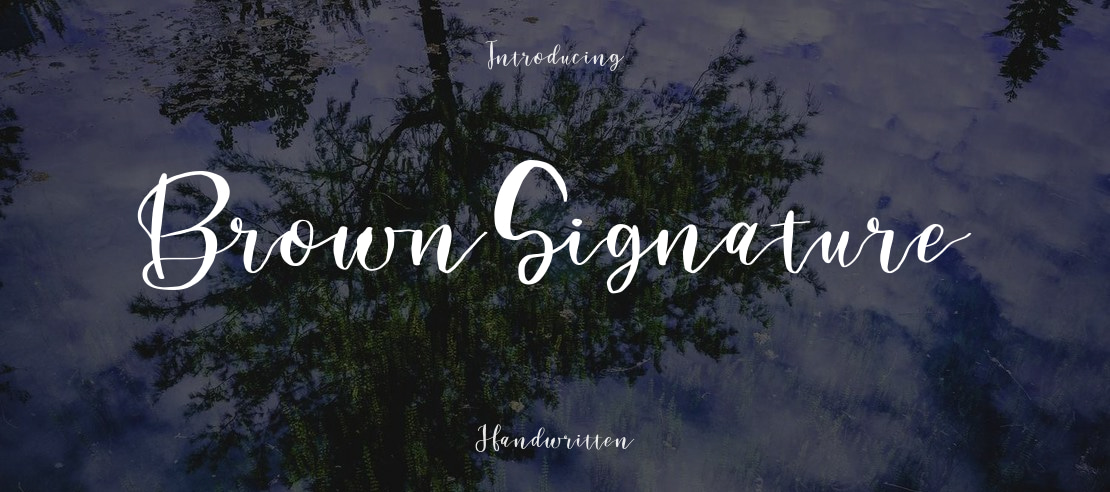 BrownSignature Font