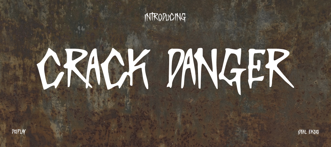 Crack Danger Font