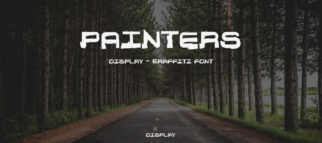Painters Display - Graffiti Font
