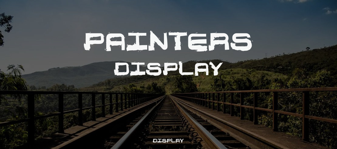 Painters Display Font