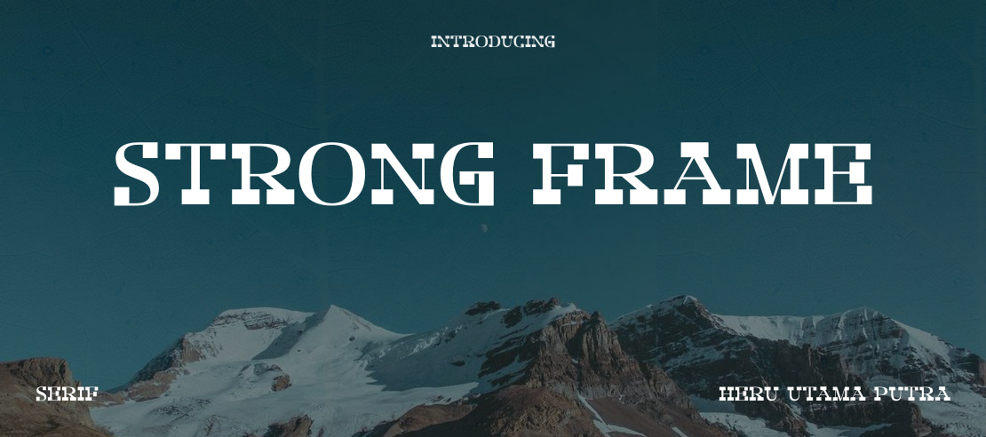 Strong Frame Font