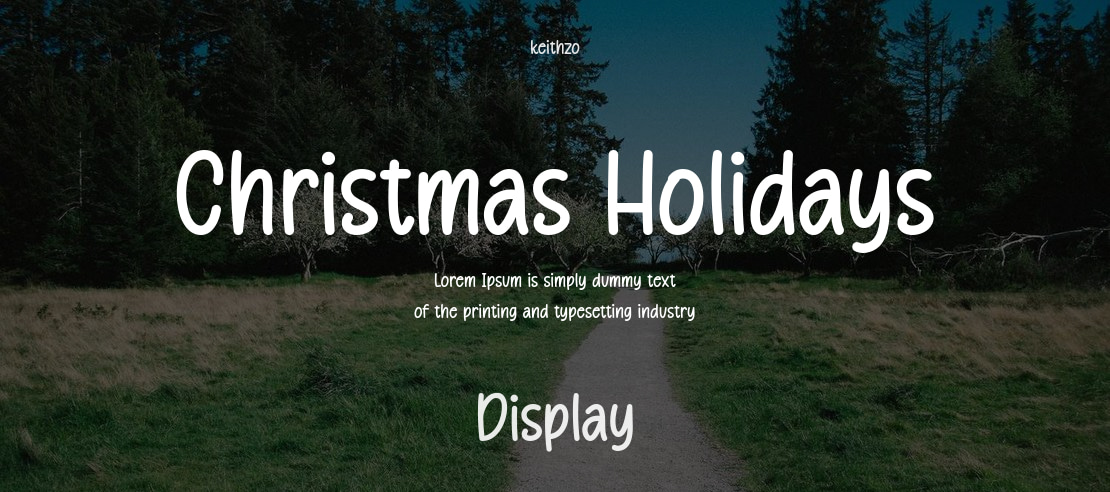 Christmas Holidays Font