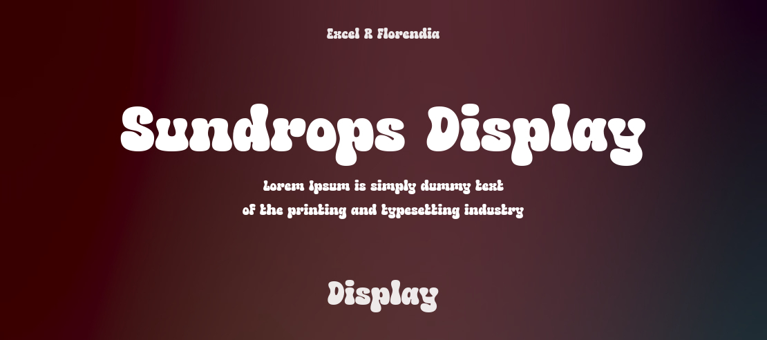 Sundrops Display Font