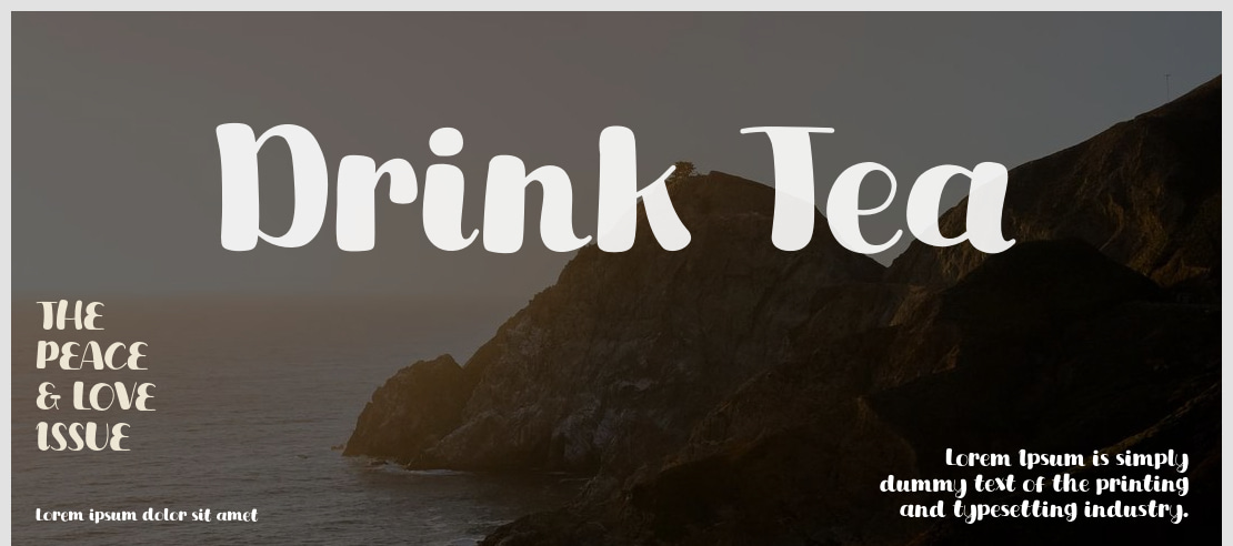 Drink Tea Font