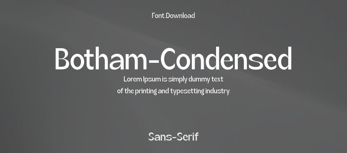 Botham-Condensed Font Family