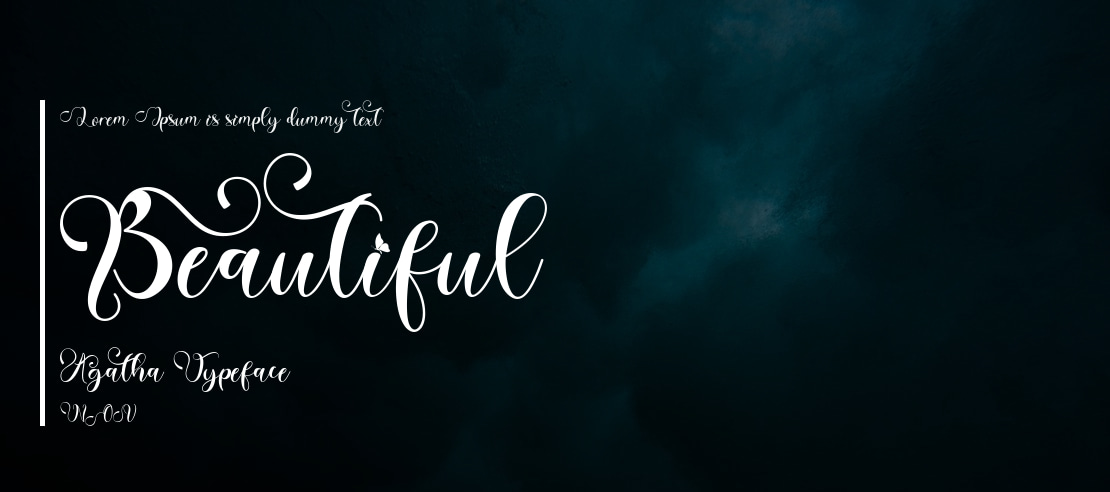 Beautiful Agatha Font