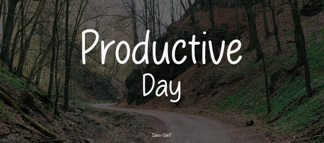 Productive Day Font