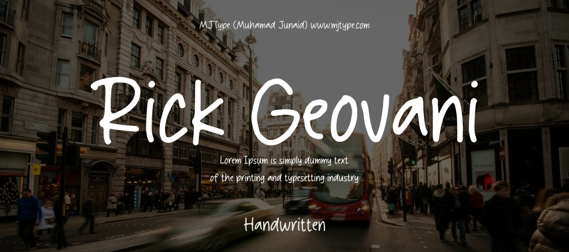 Rick Geovani Font