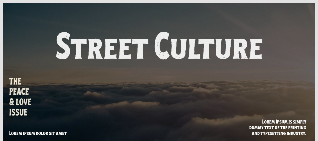 Street Culture Font