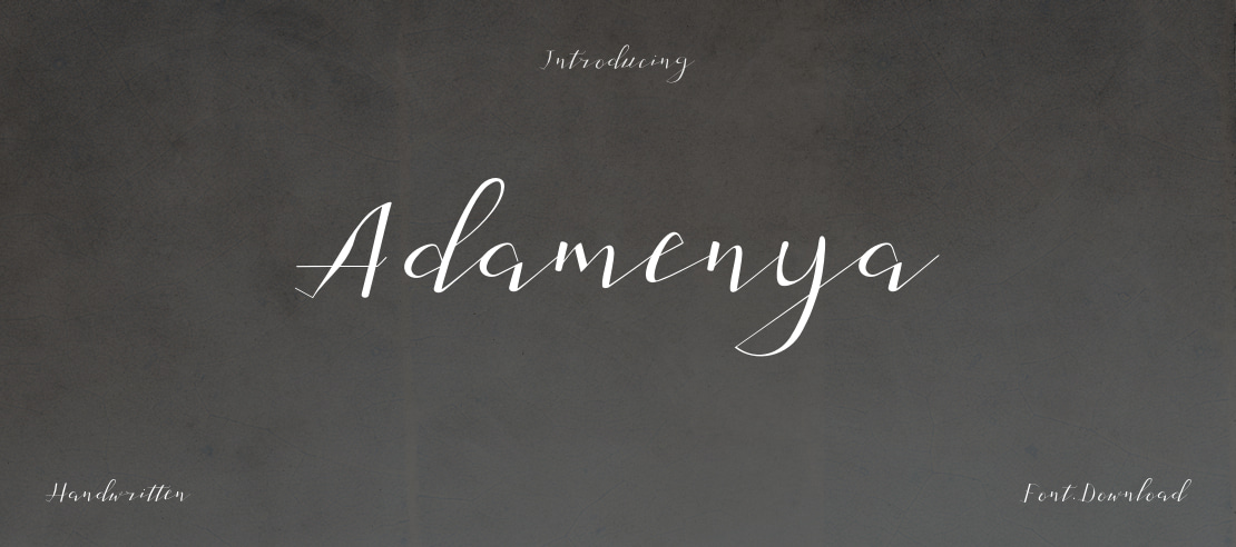 Adamenya Font