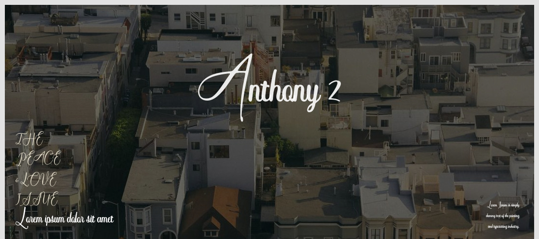 Anthony 2 Font Family