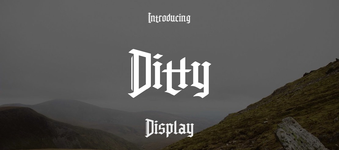 Ditty Font