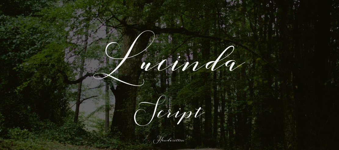 Lucinda Script Font