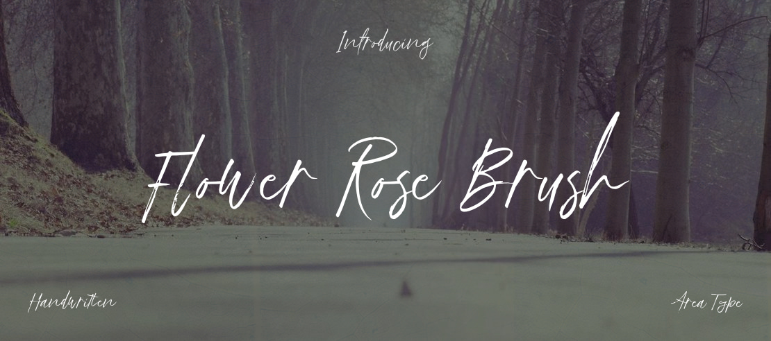 Flower Rose Brush Font