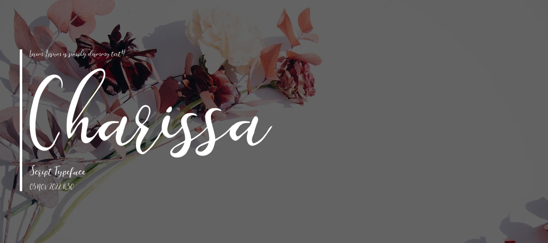 Charissa Script Font