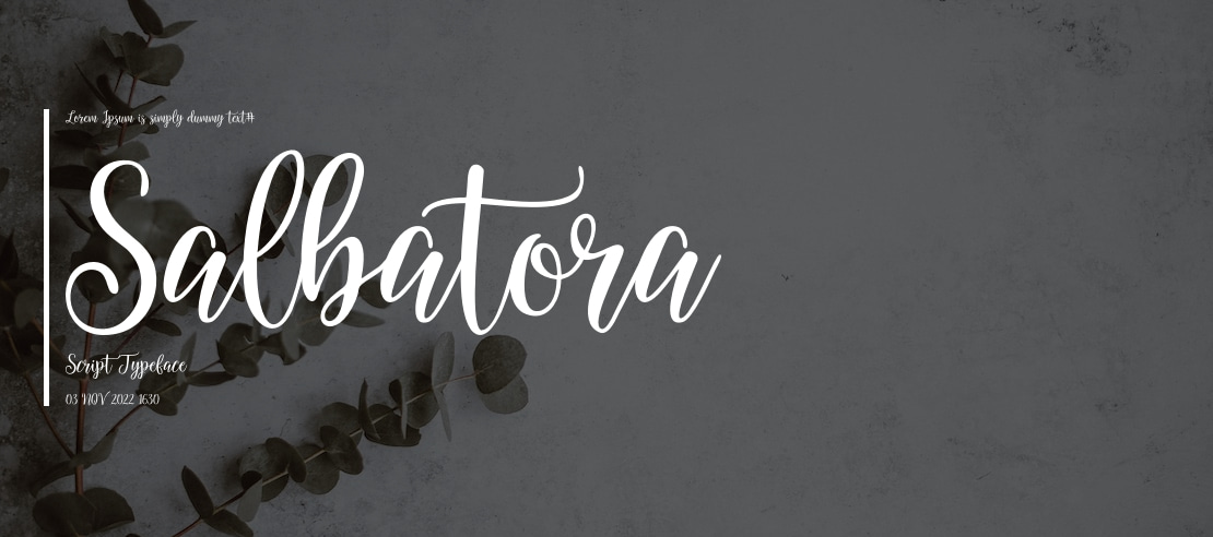 Salbatora Script Font