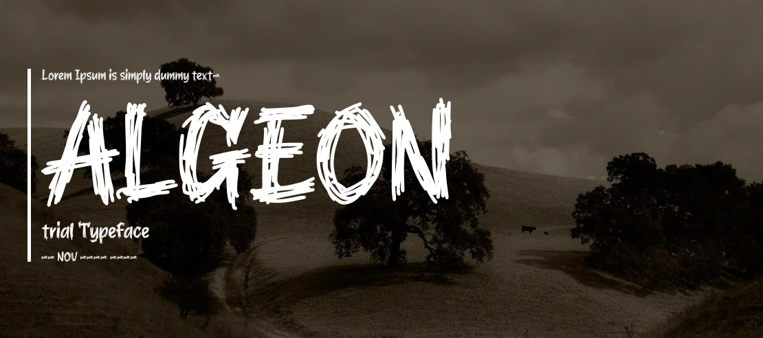 ALGEON trial Font
