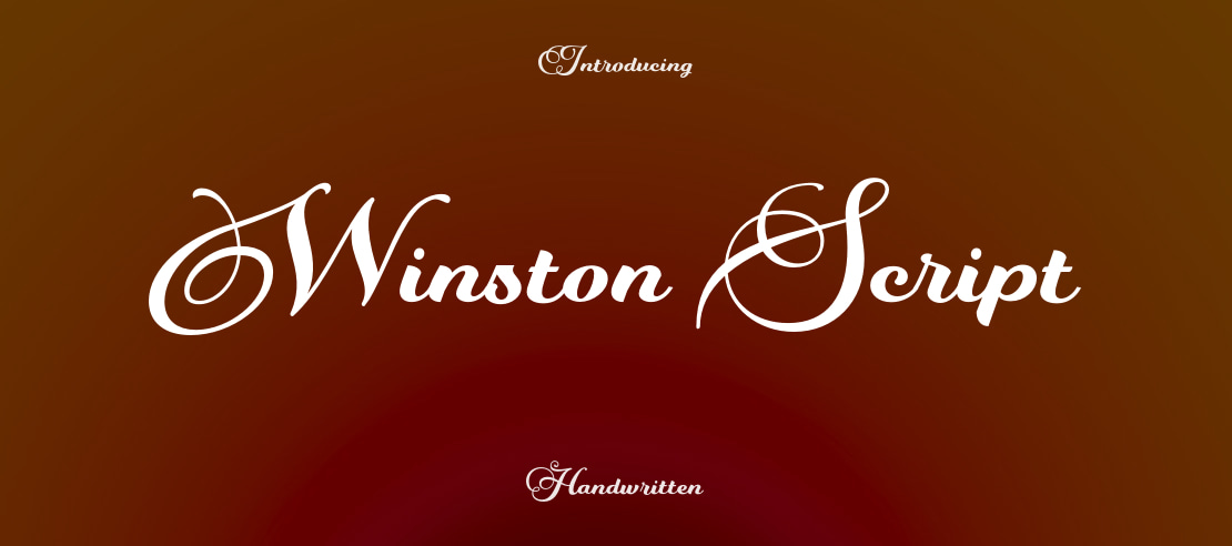 Winston Script Font