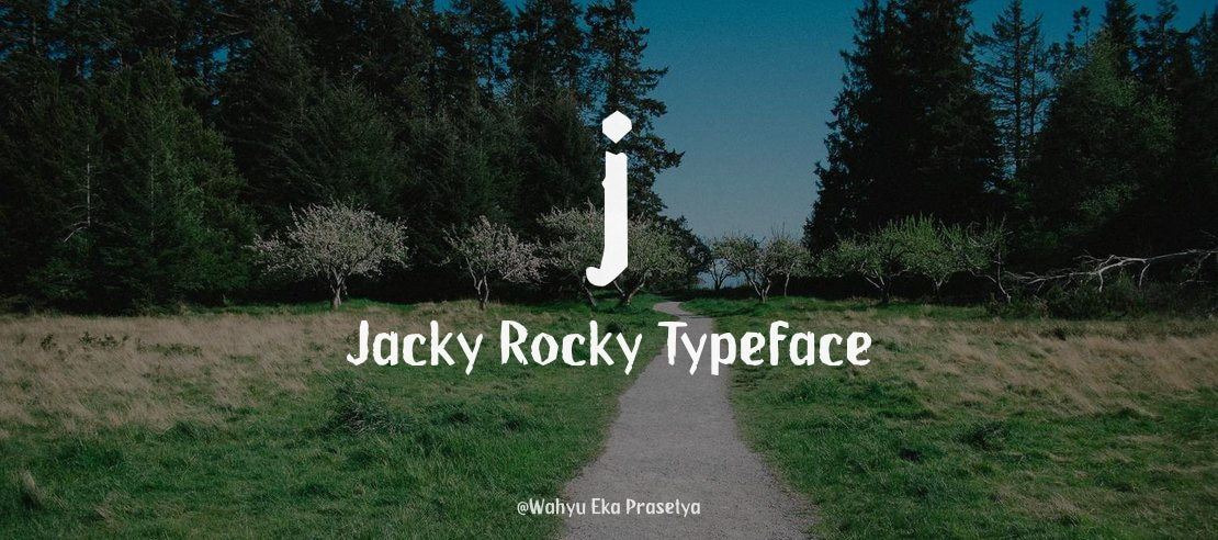 j Jacky Rocky Font