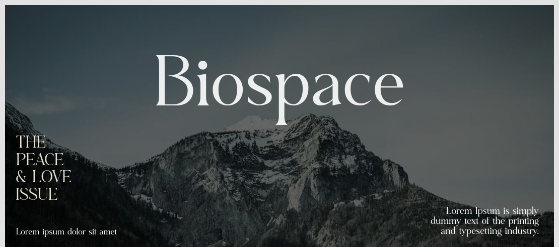 Biospace Font