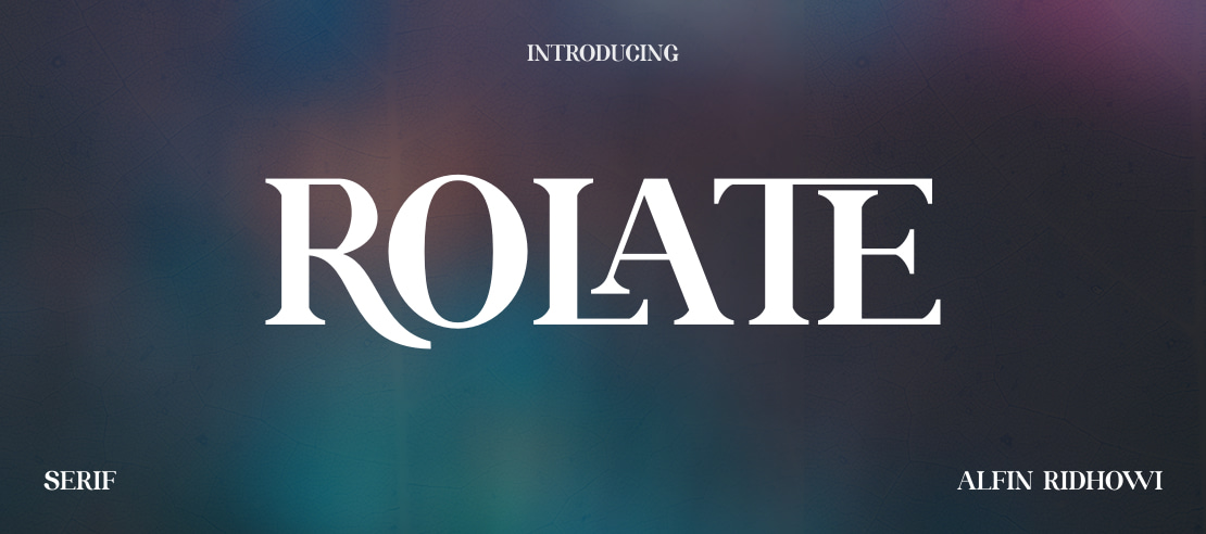 ROLATE Font