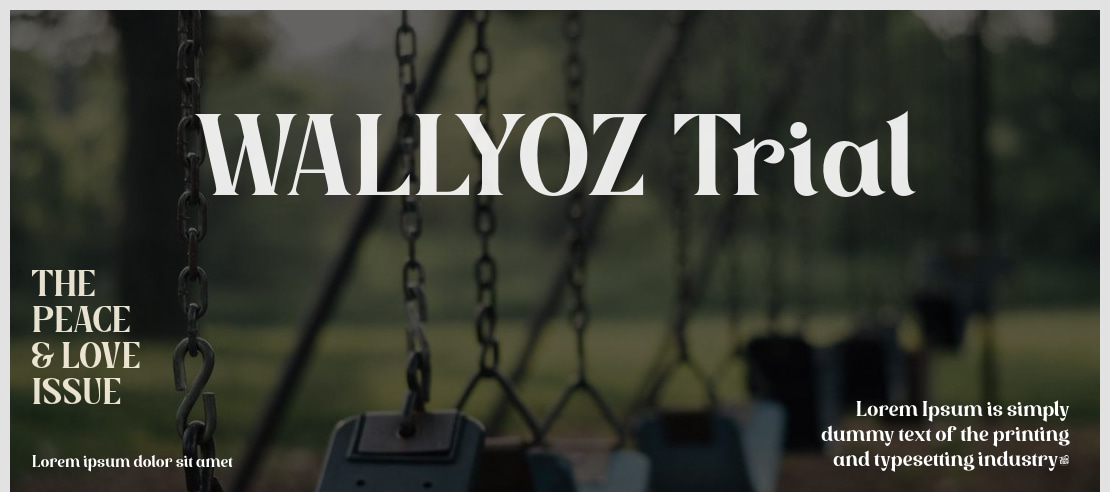 WALLYOZ Trial Font