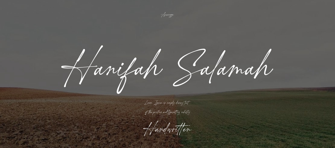 Hanifah Salamah Font