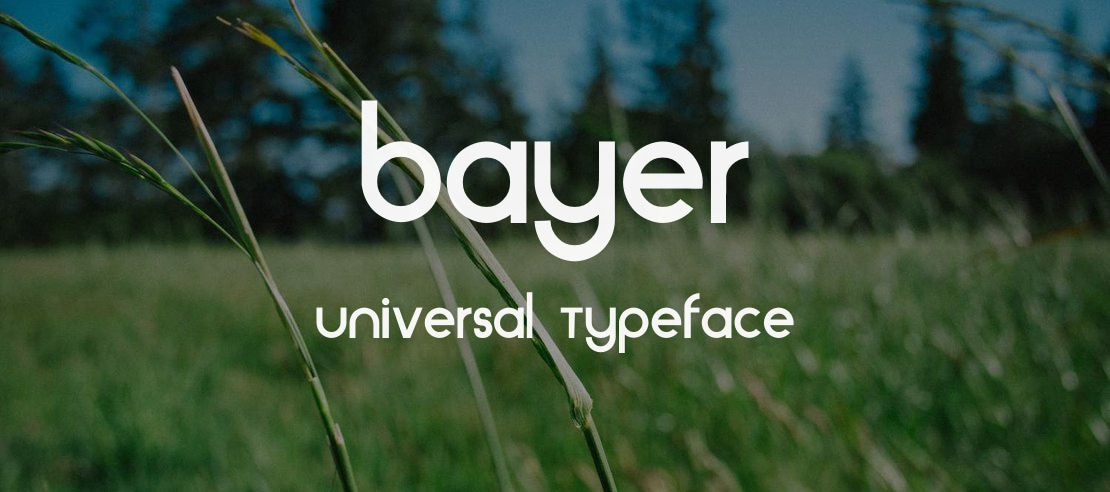 Bayer Universal Font