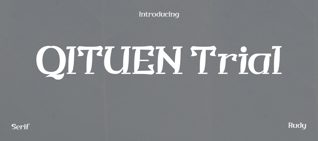 QITUEN Trial Font