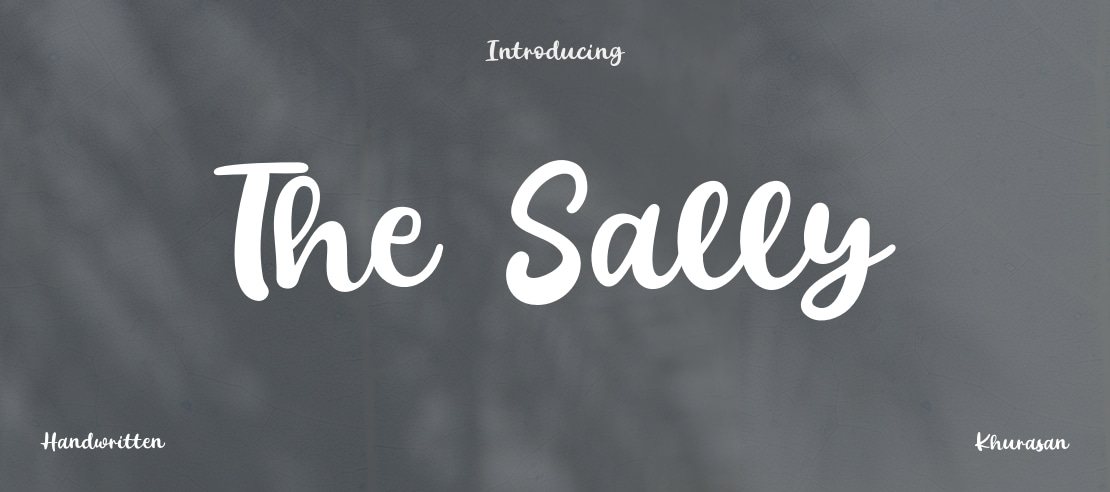 The Sally Font